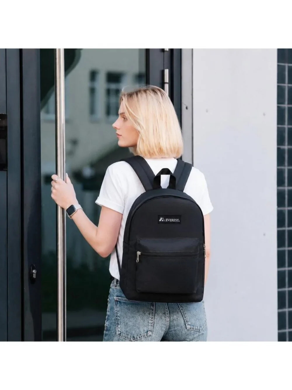 Stylish Medium Red Basic Backpack for Travel, School, or Daily Use